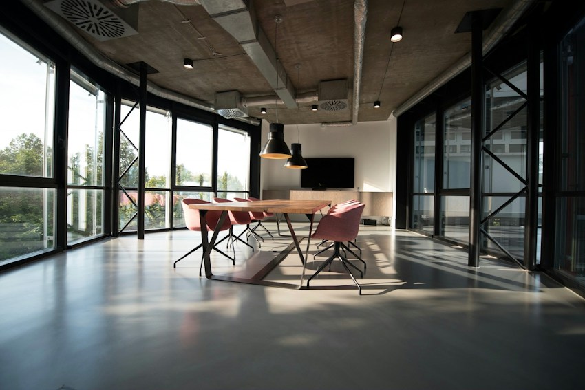 Illustrative shared workspace and meeting environment